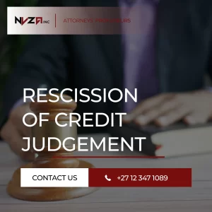 Rescission of Credit Judgement