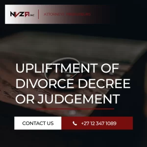 Upliftment of Divorce Decree/Judgement